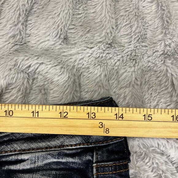 American Eagle Jeans Women 0 Jegging Super Stretch Distressed Dark Grunge Ripped - Picture 9 of 11